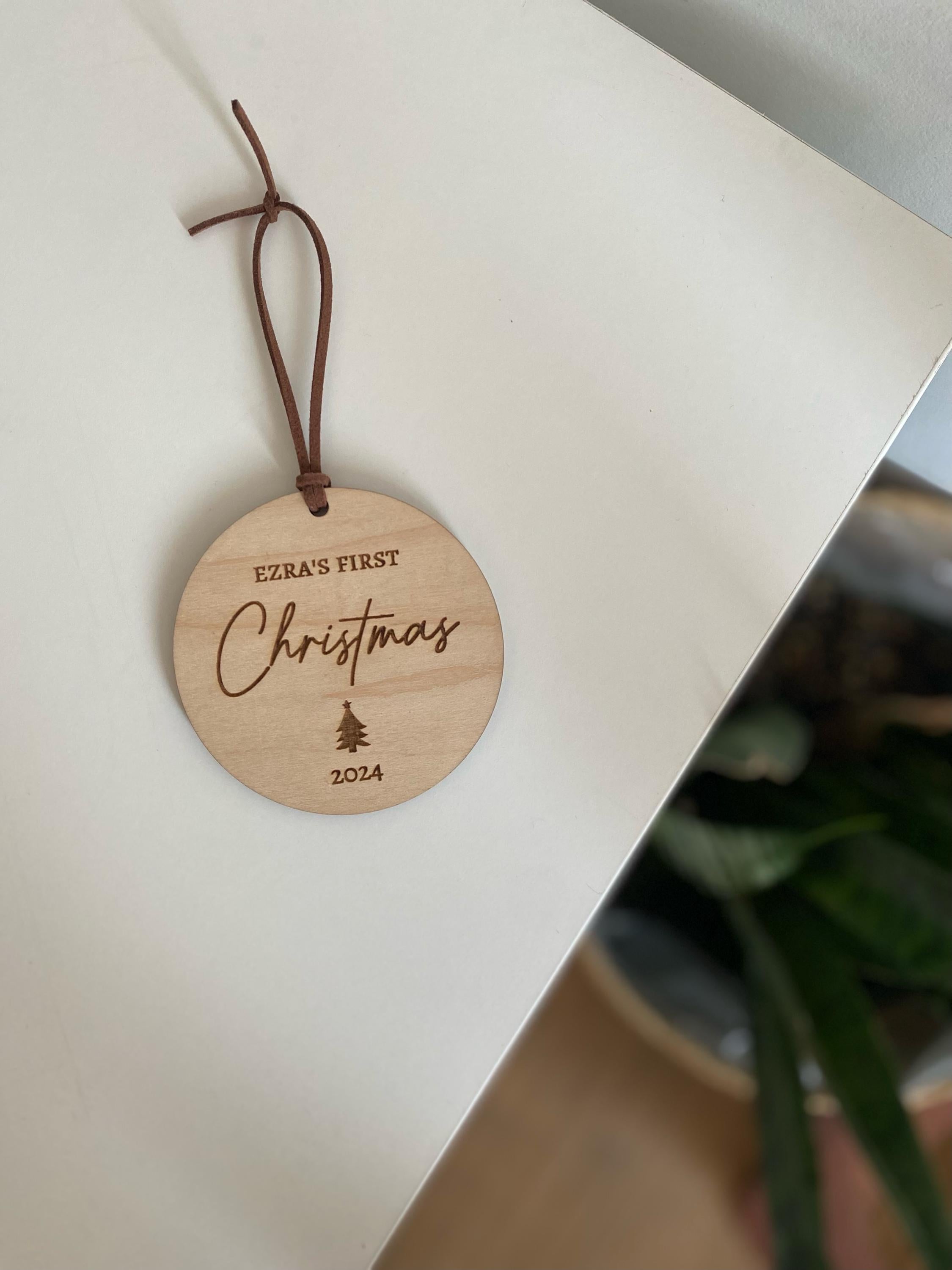 Personalized Baby's First Christmas Ornament
