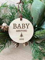 Baby Announcement Christmas Ornament