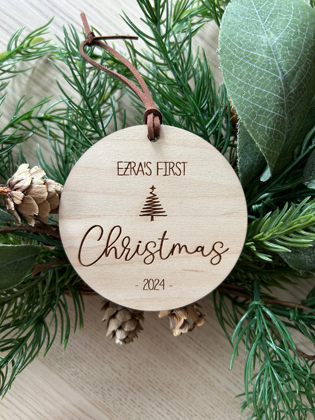 Personalized Baby's First Christmas Ornament