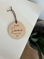 Personalized Baby Announcement Christmas Ornament