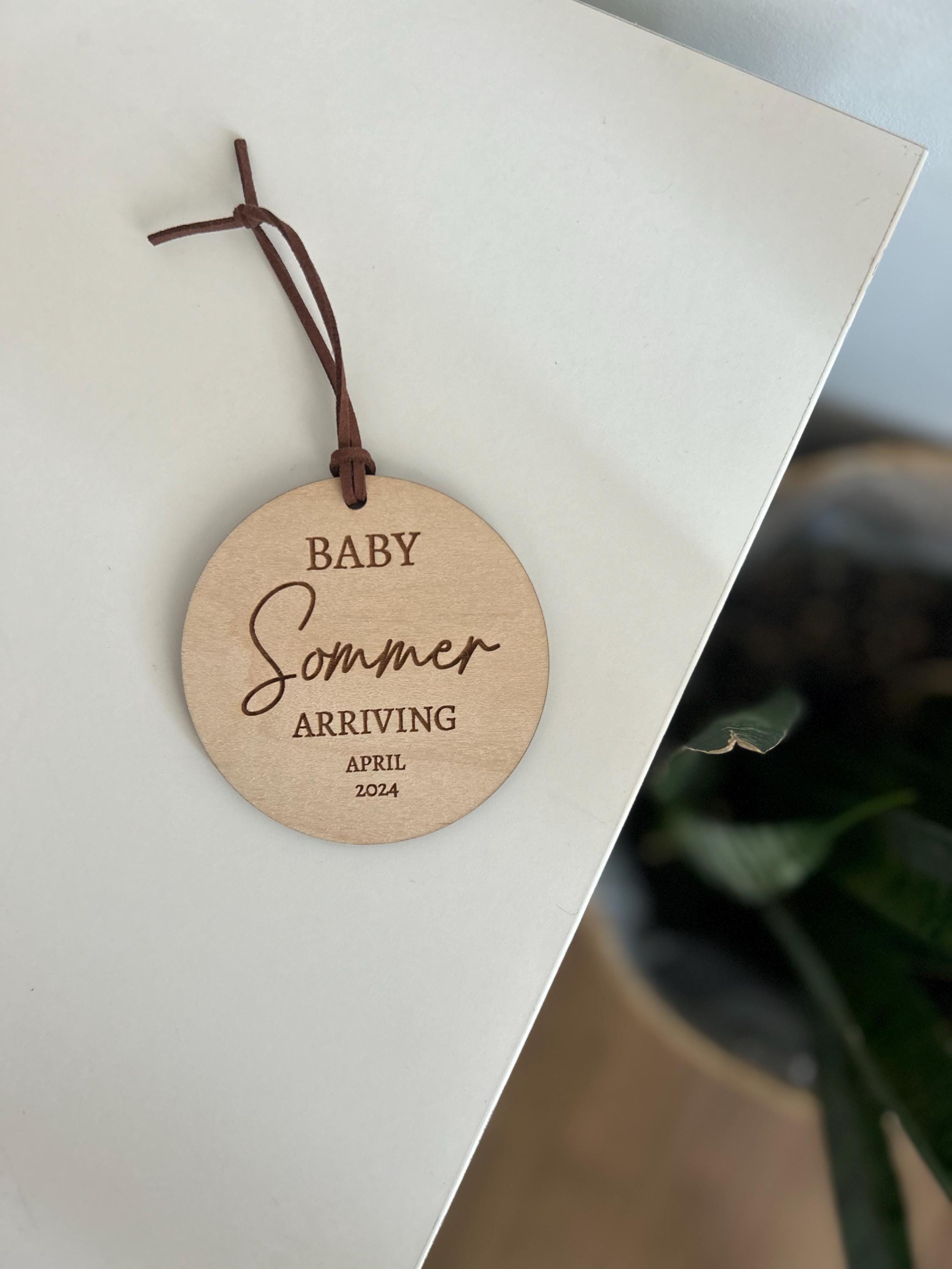 Personalized Baby Announcement Christmas Ornament