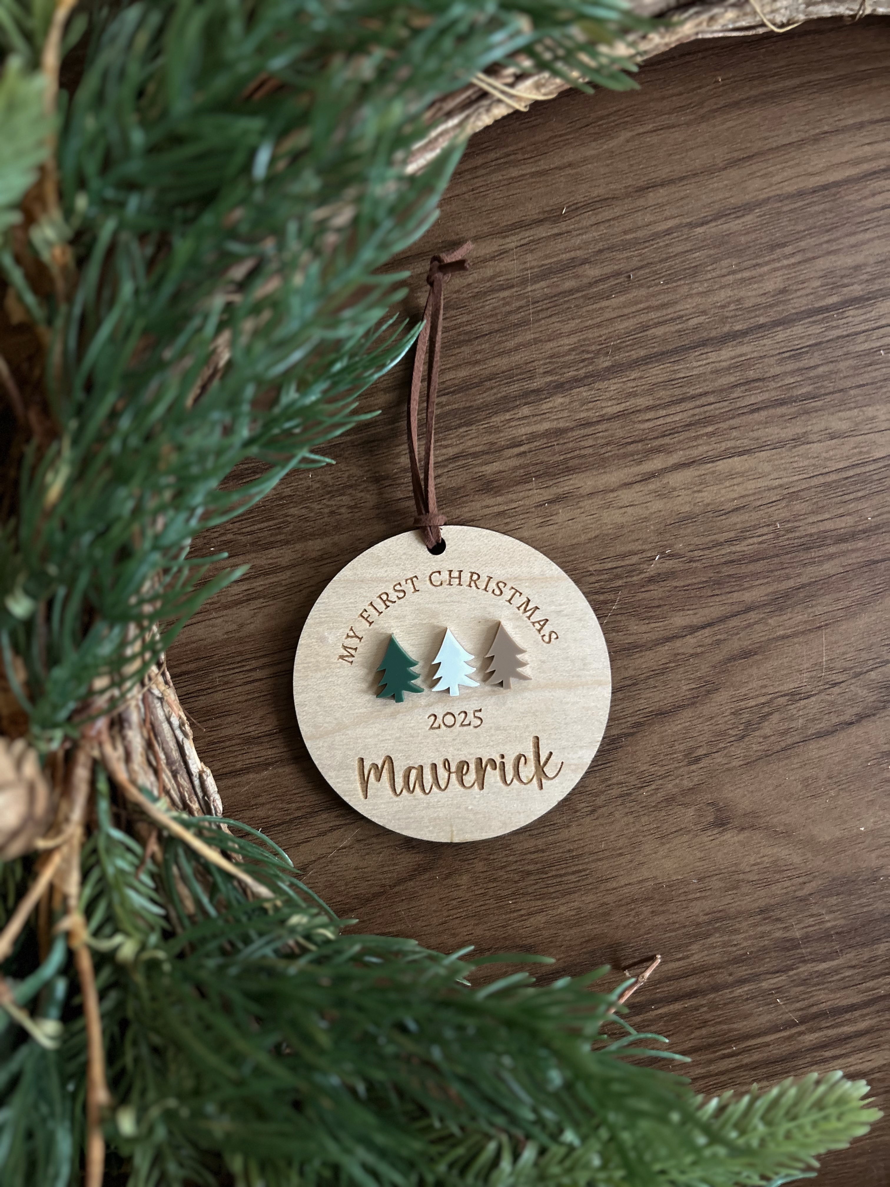 Personalized Baby's First Christmas Ornament