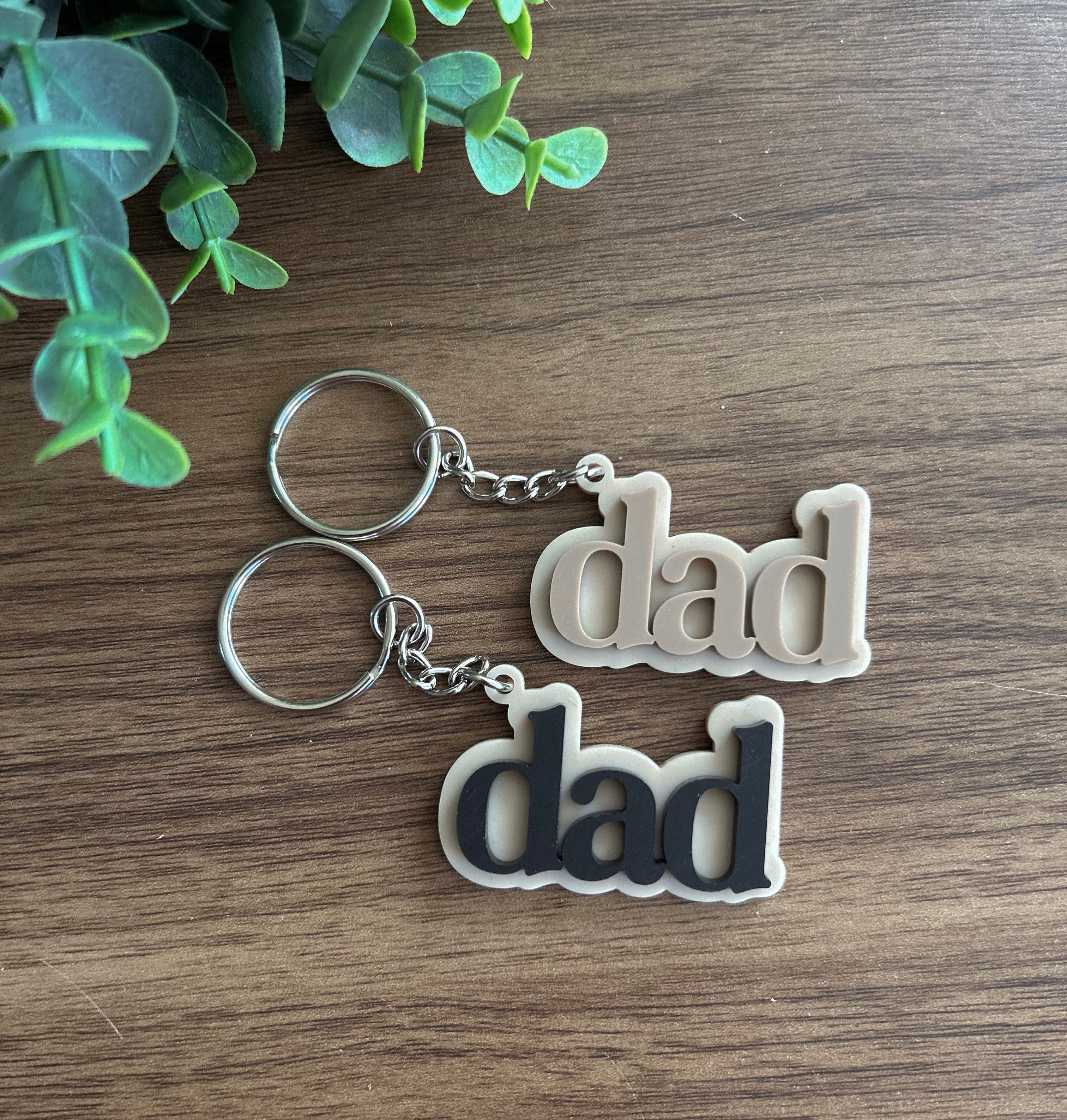 Acrylic Dad Keychain