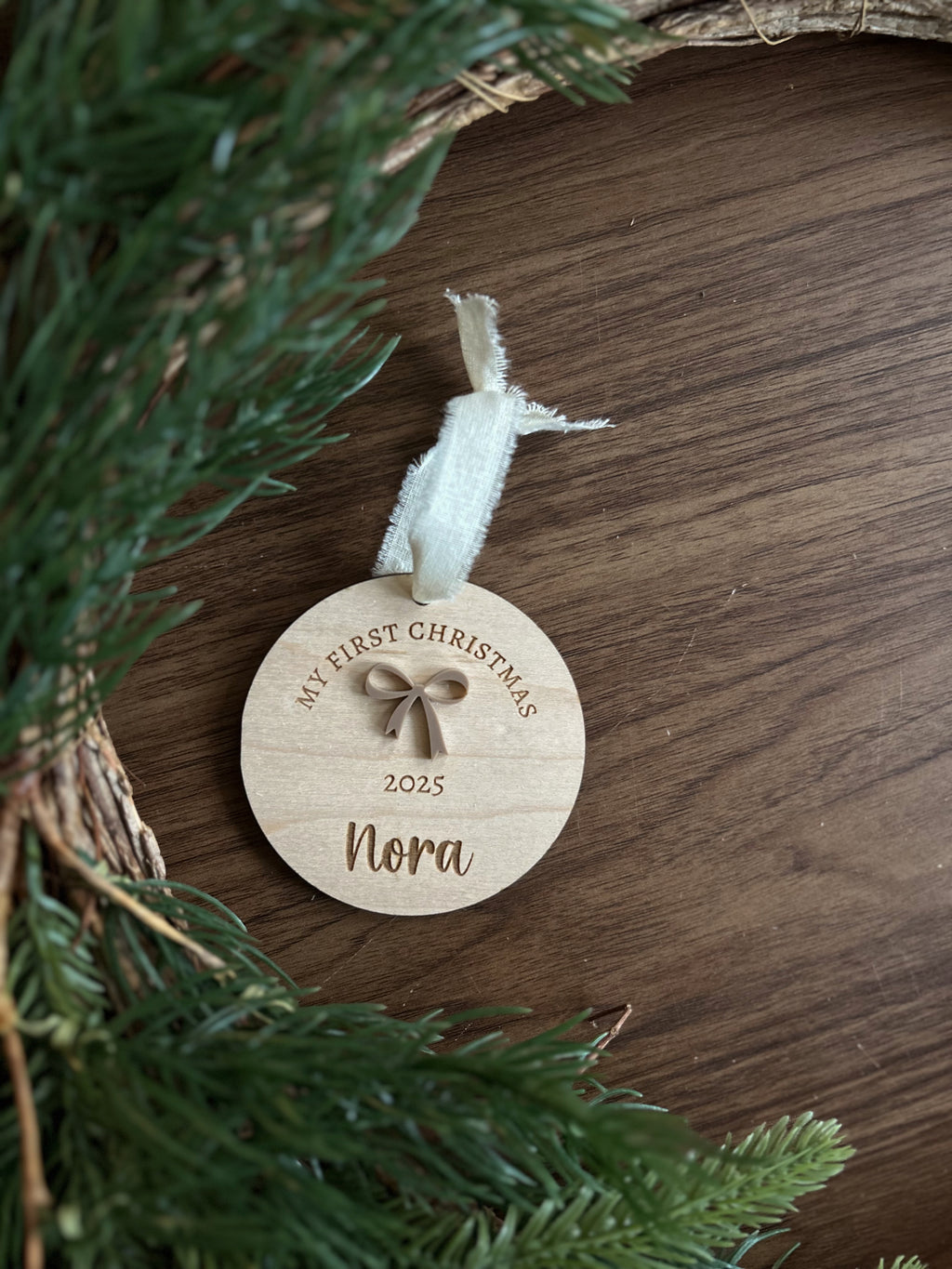 Personalized Baby's First Christmas Ornament