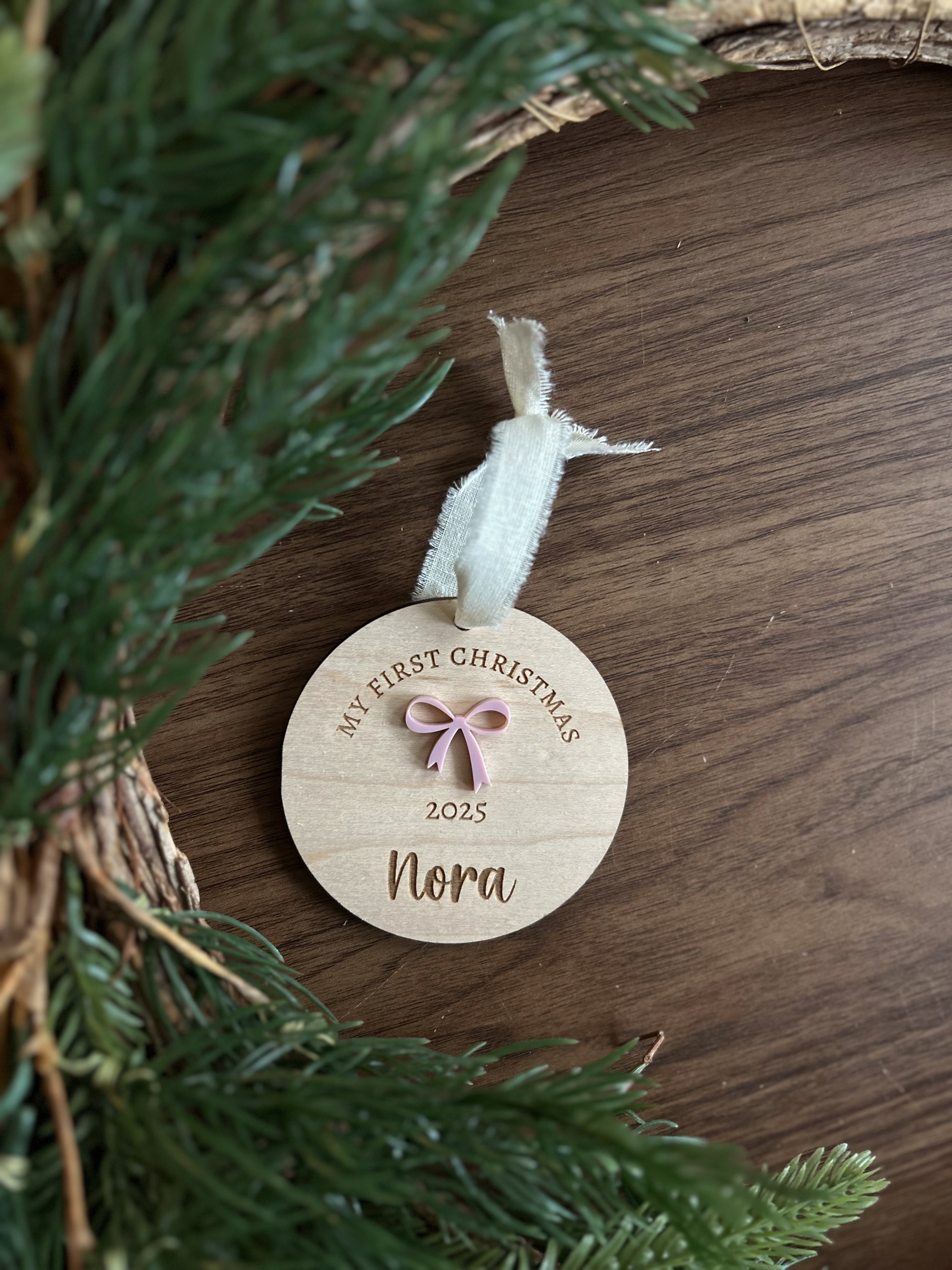 Personalized Baby's First Christmas Ornament