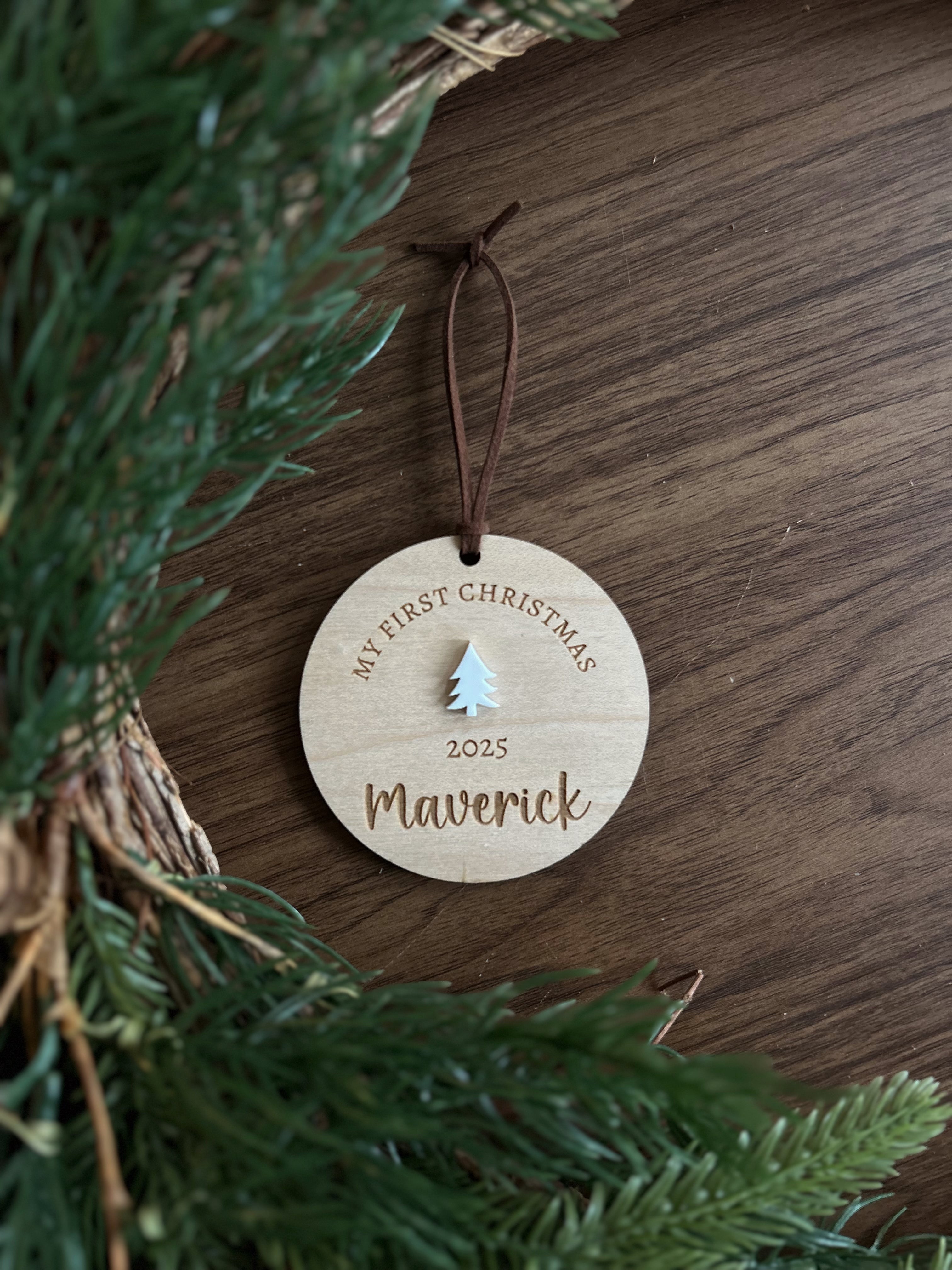 Personalized Baby's First Christmas Ornament