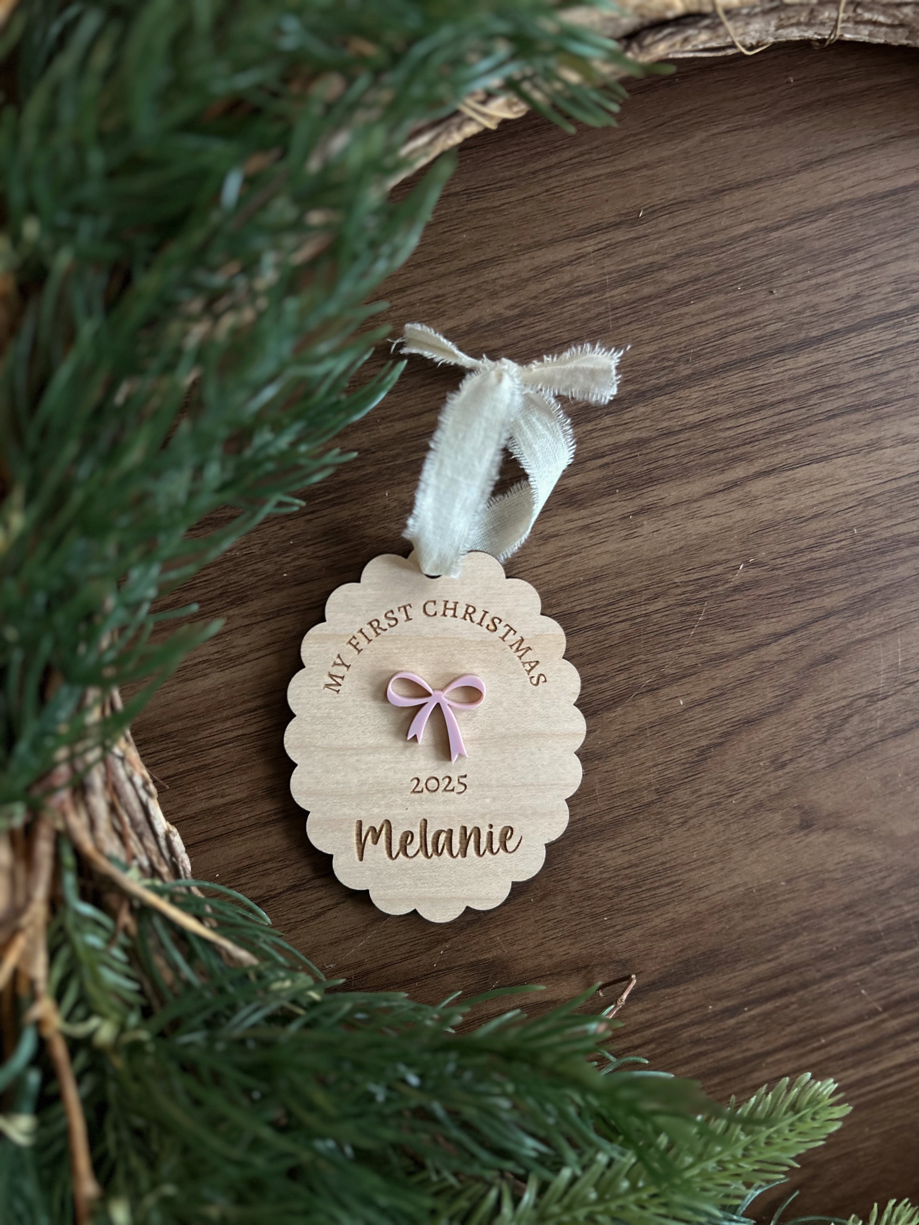 Personalized Baby's First Christmas Ornament