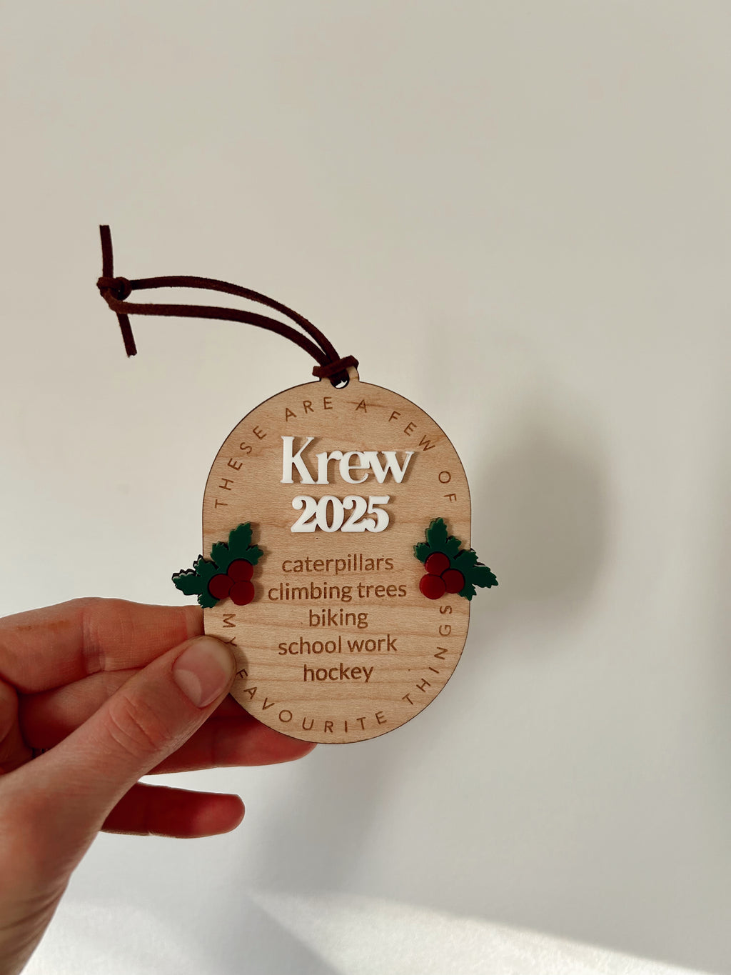 Personalized My Favourite Things Ornament