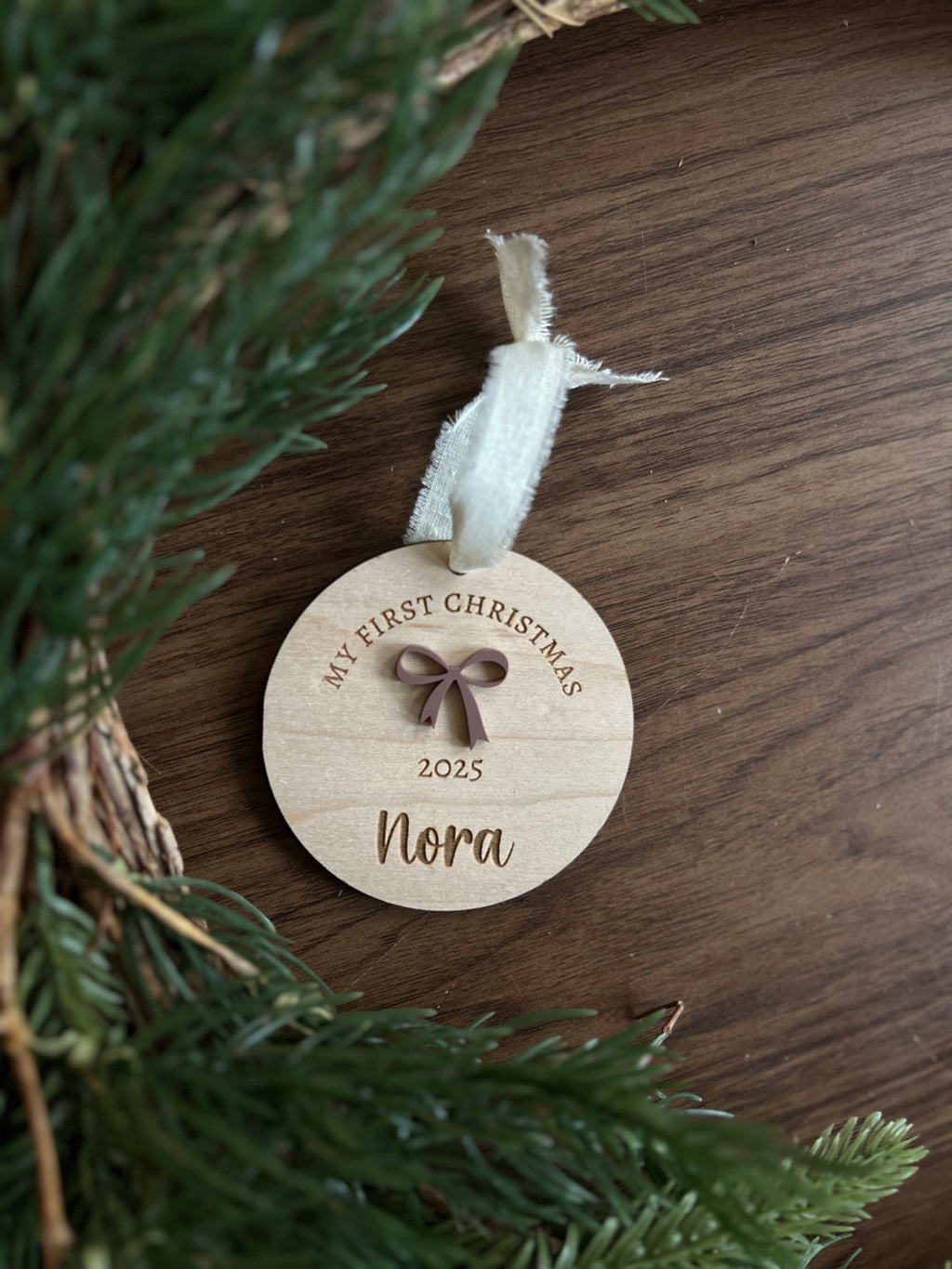 Personalized Baby's First Christmas Ornament