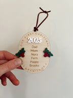 Personalized Family Christmas Ornament