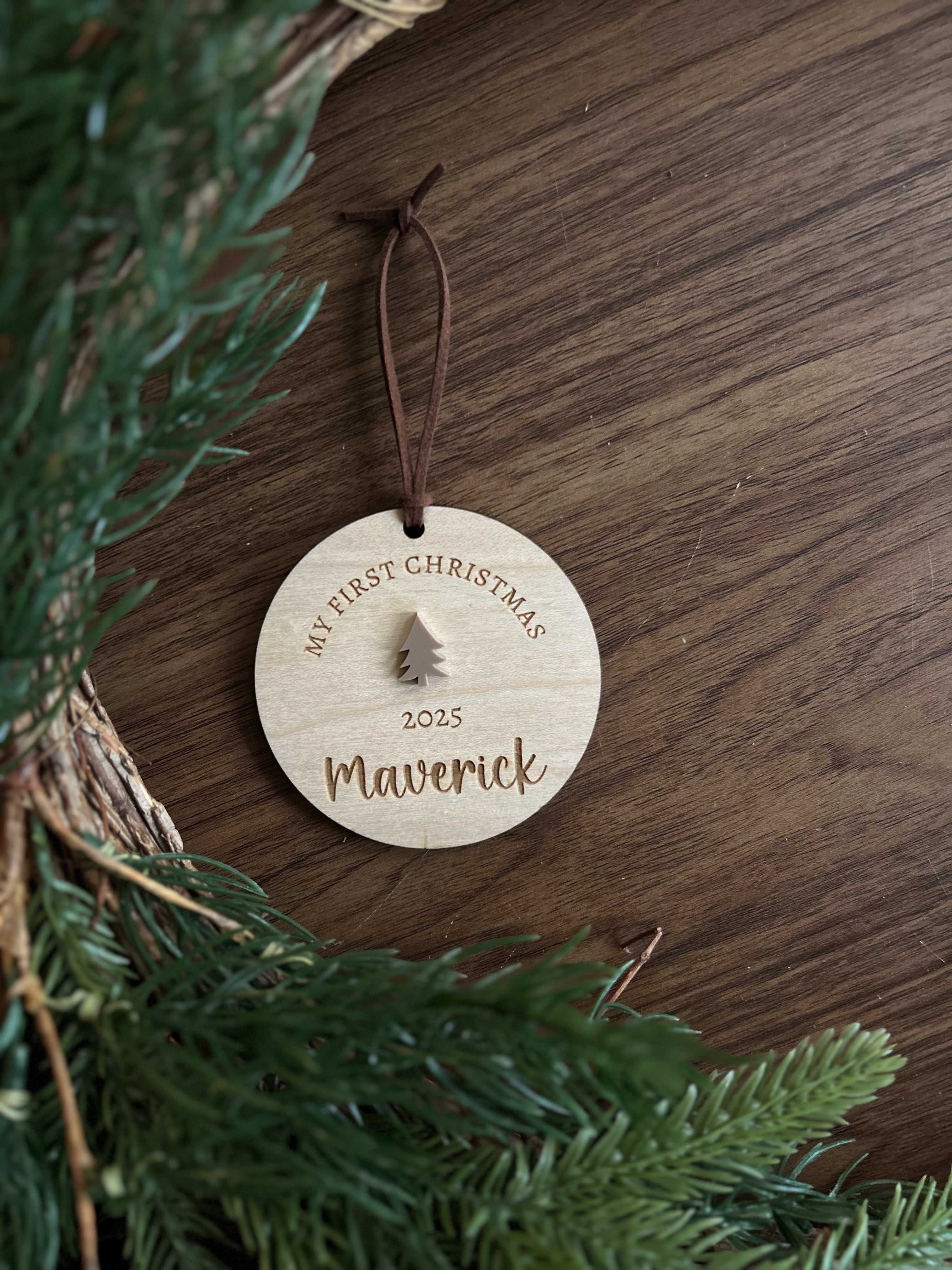 Personalized Baby's First Christmas Ornament