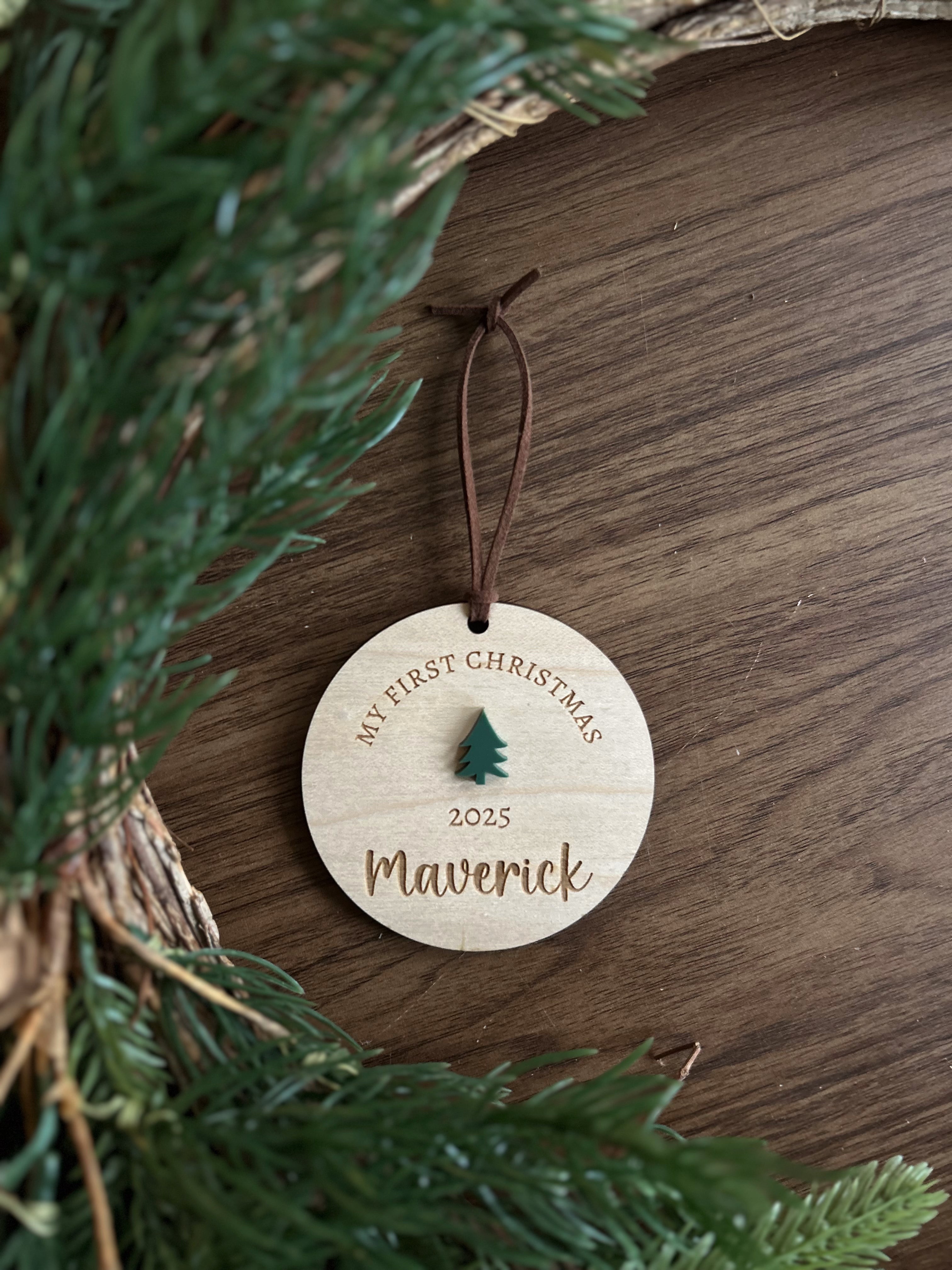 Personalized Baby's First Christmas Ornament