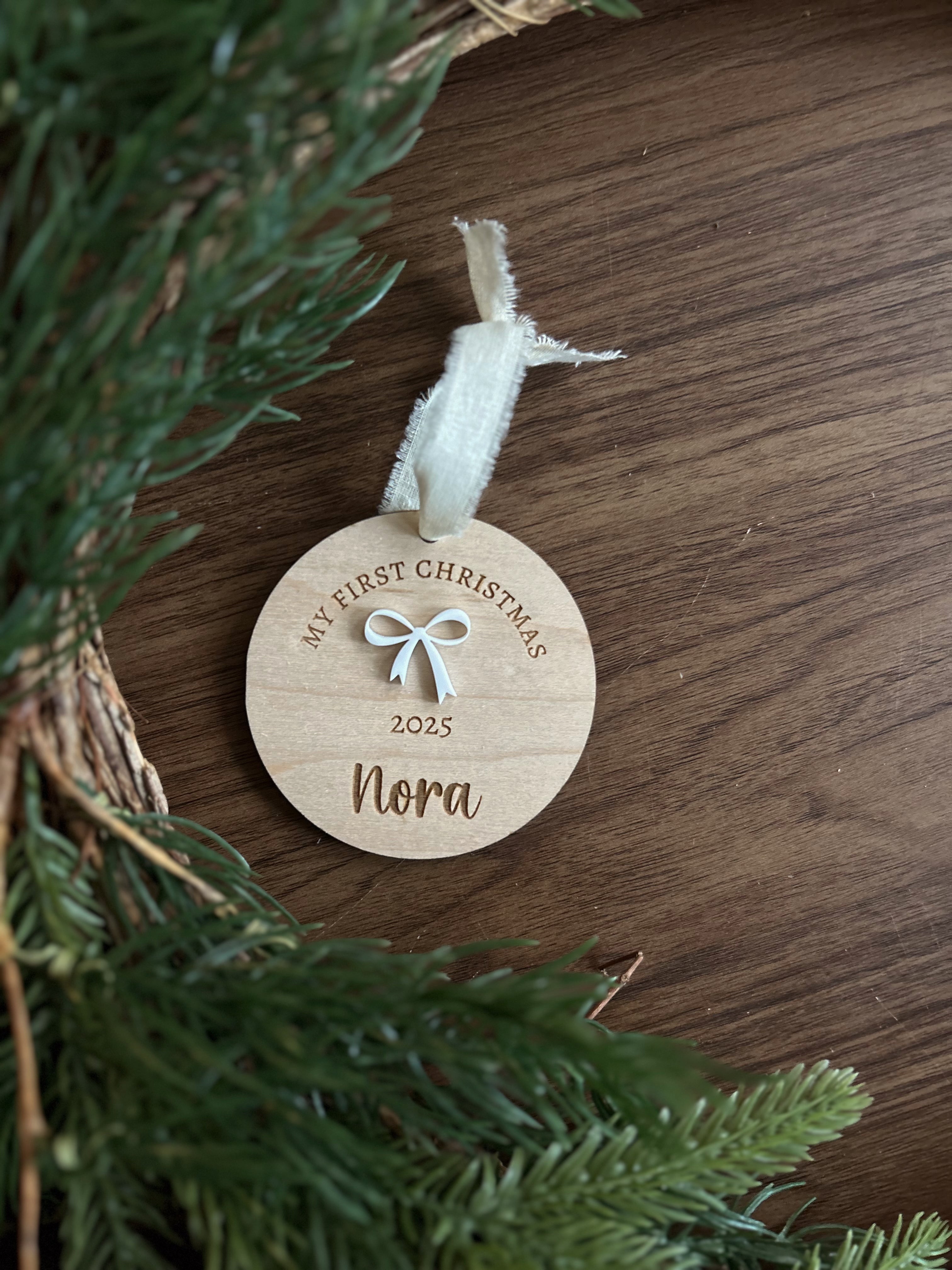 Personalized Baby's First Christmas Ornament