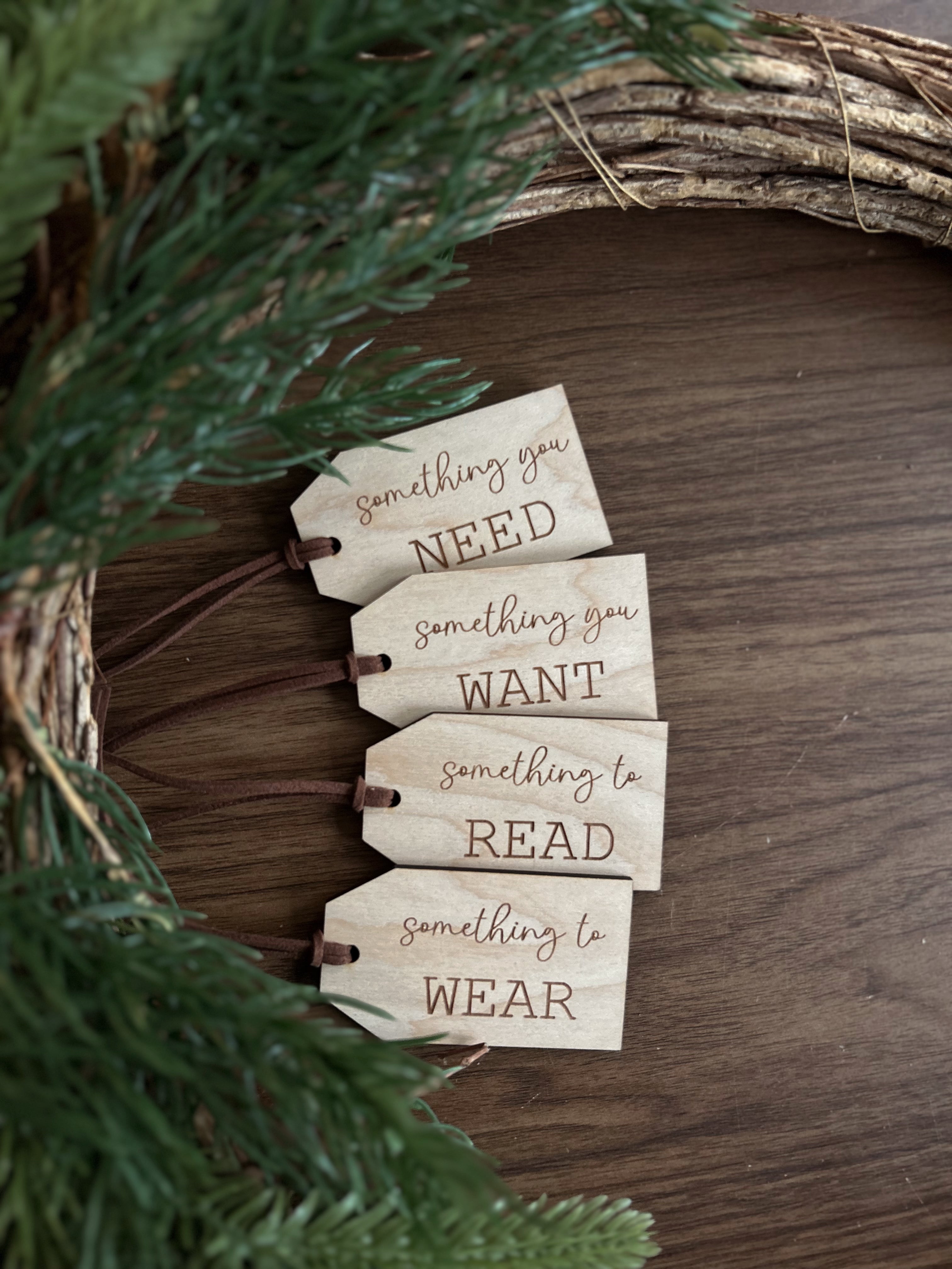 Something You Want, Need, Wear & Read Gift Tags