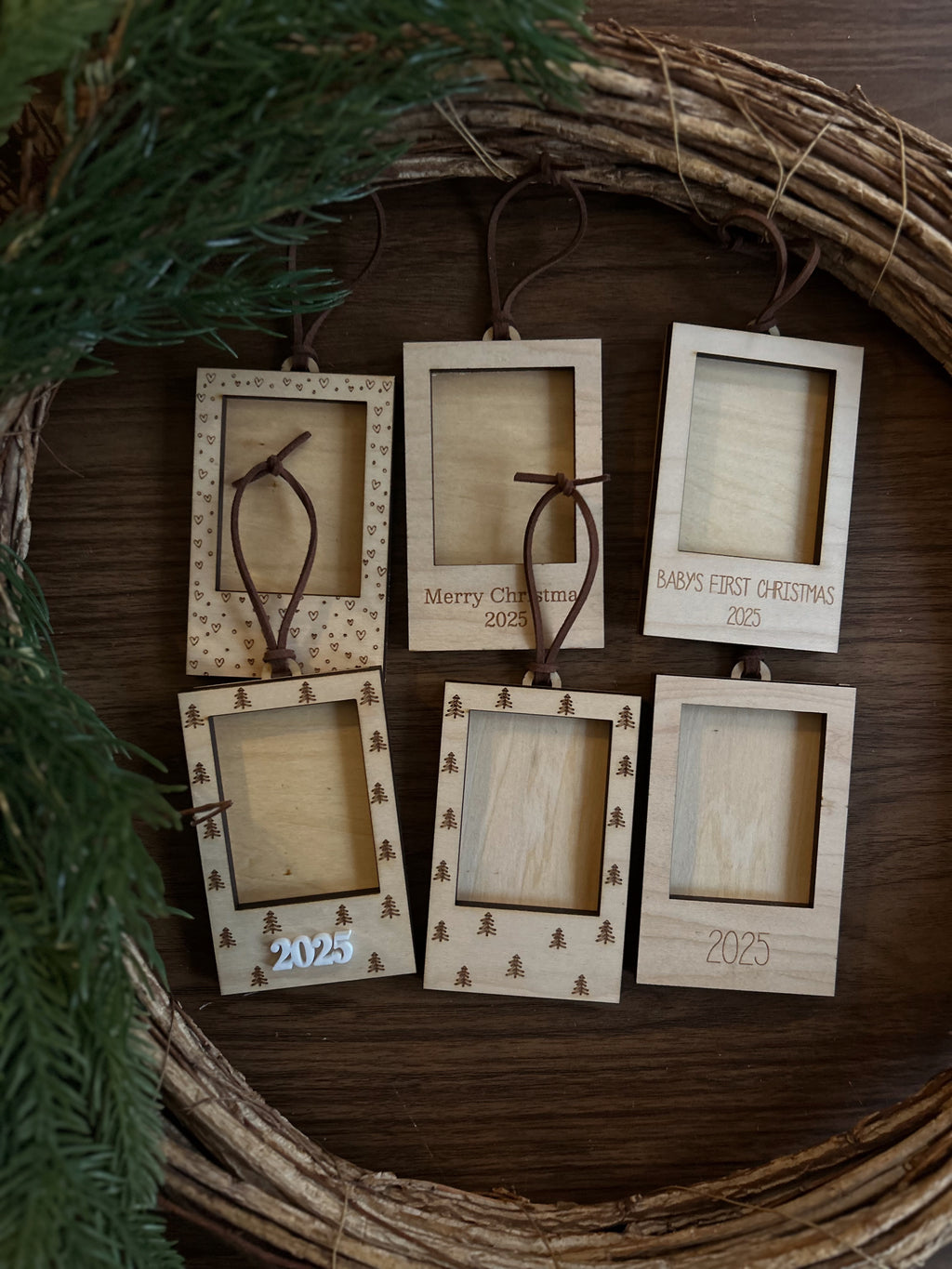Polaroid Frame Christmas Ornaments
