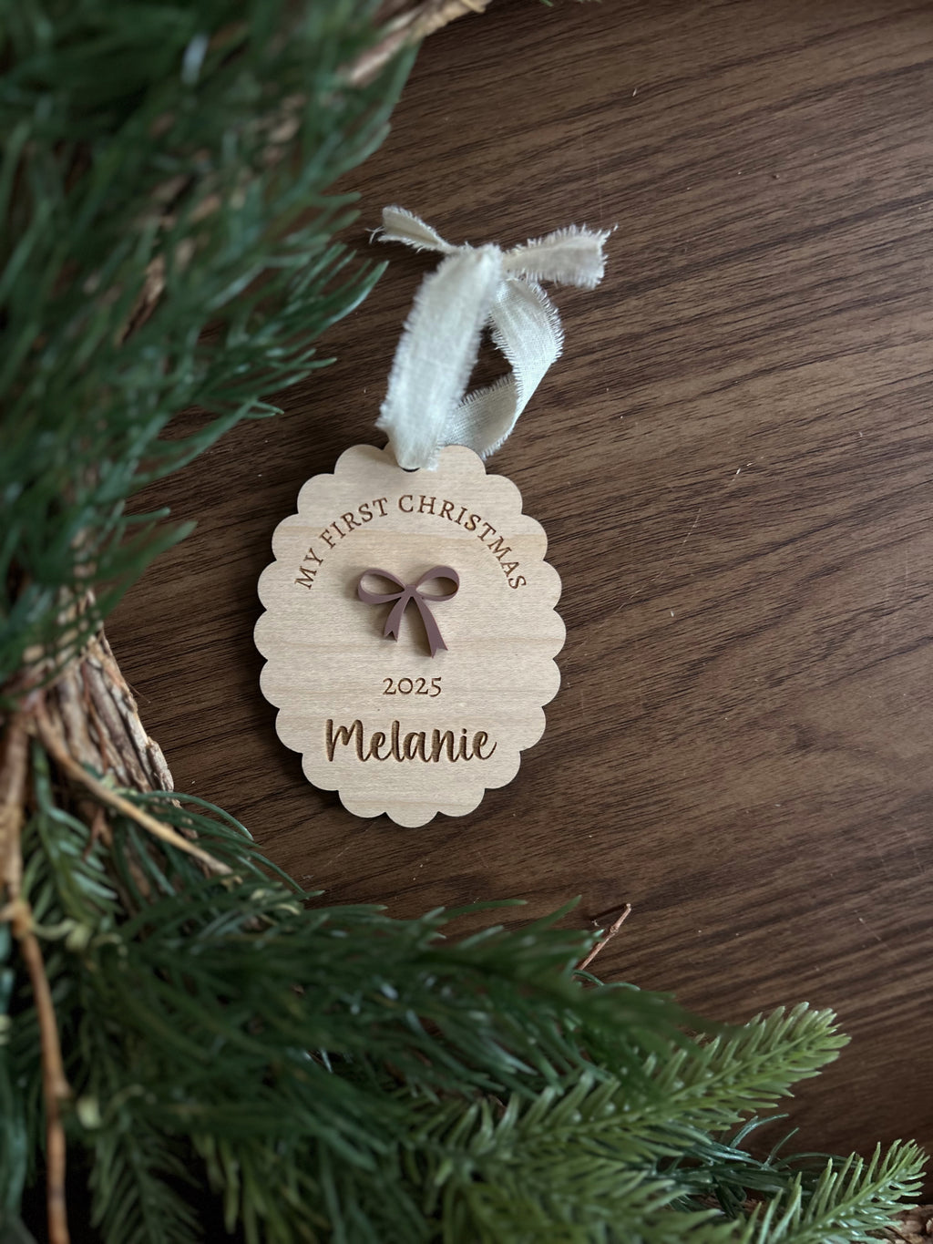 Personalized Baby's First Christmas Ornament