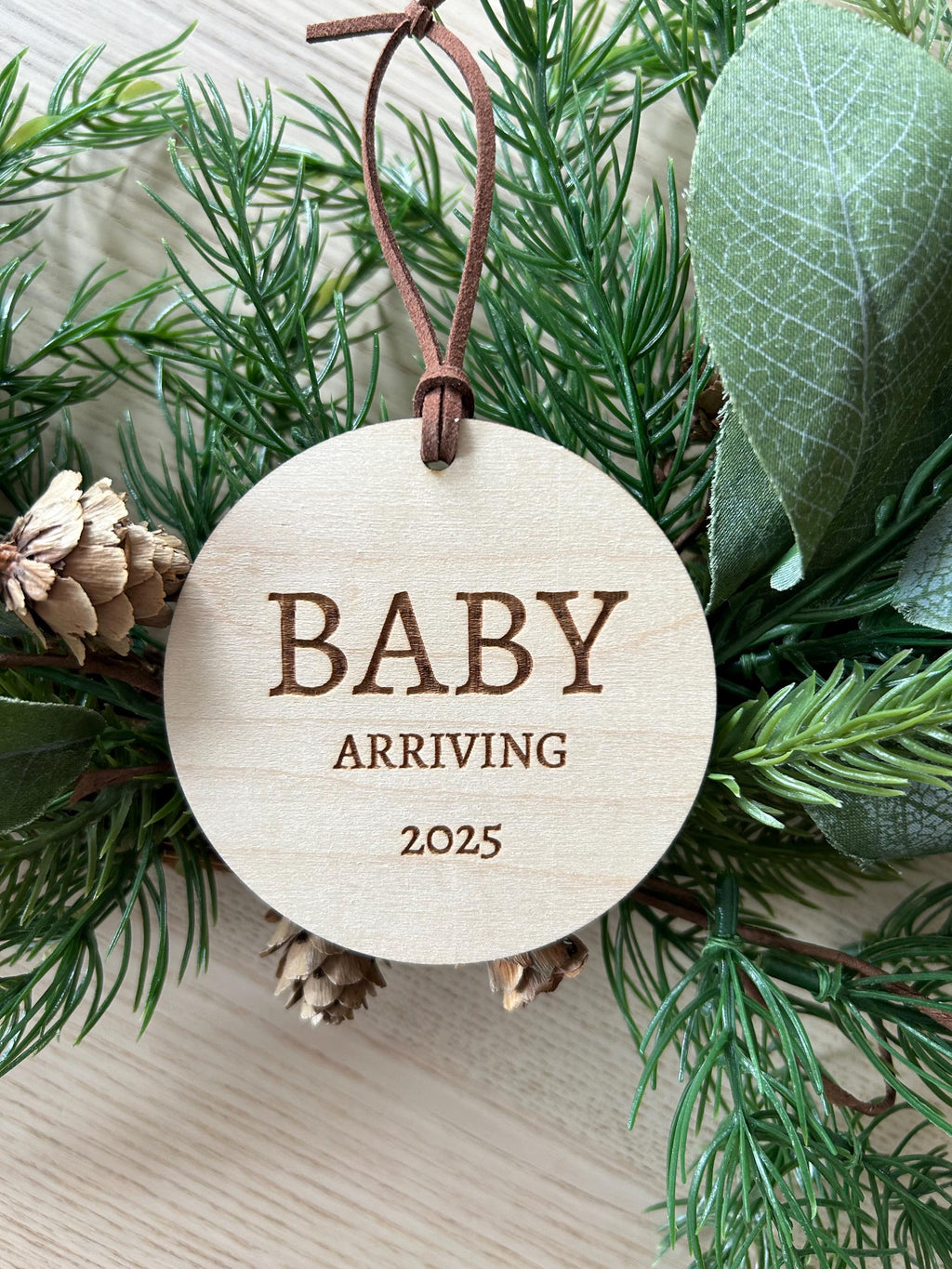 Baby Announcement Christmas Ornament