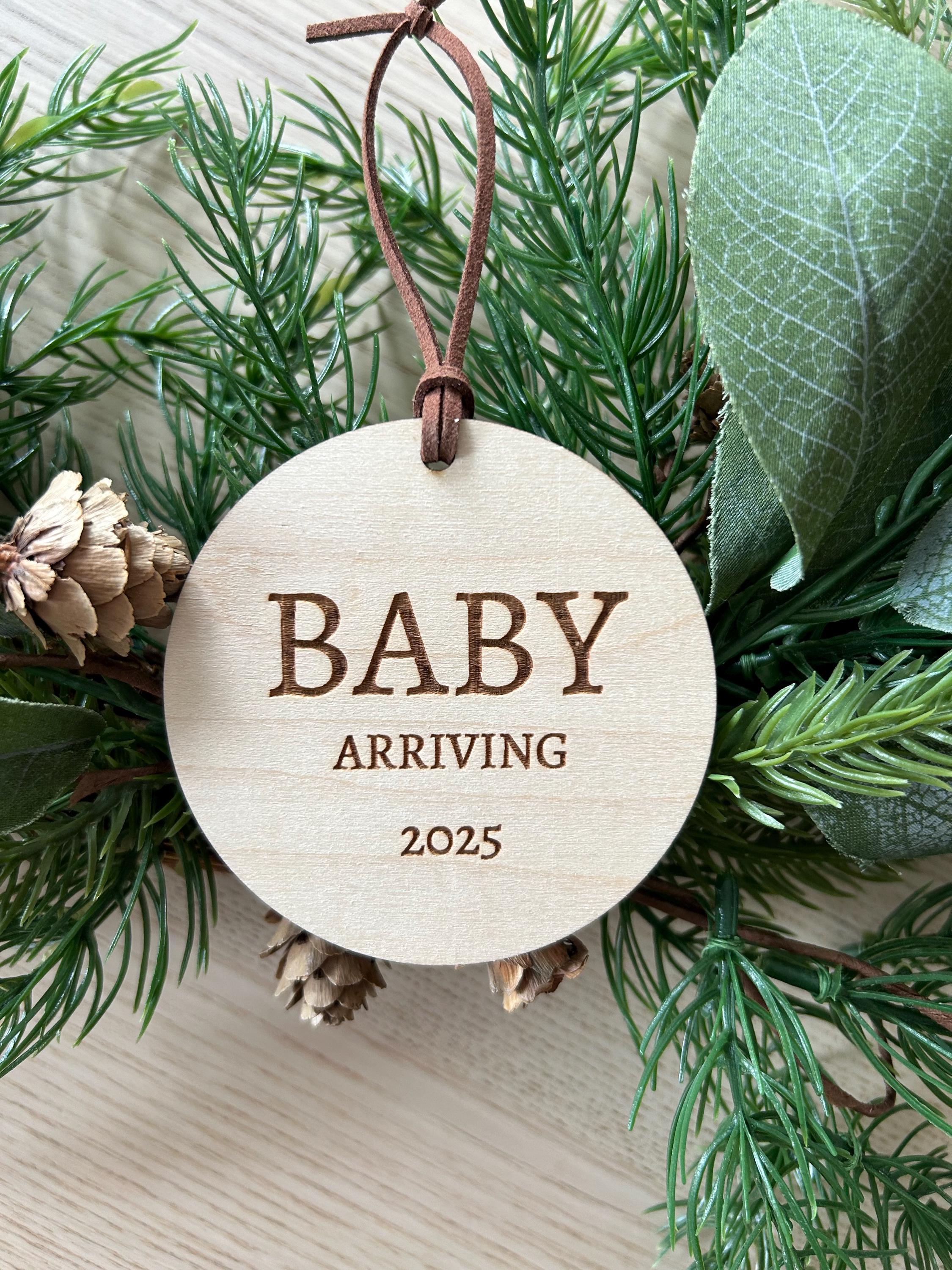 Baby Announcement Christmas Ornament
