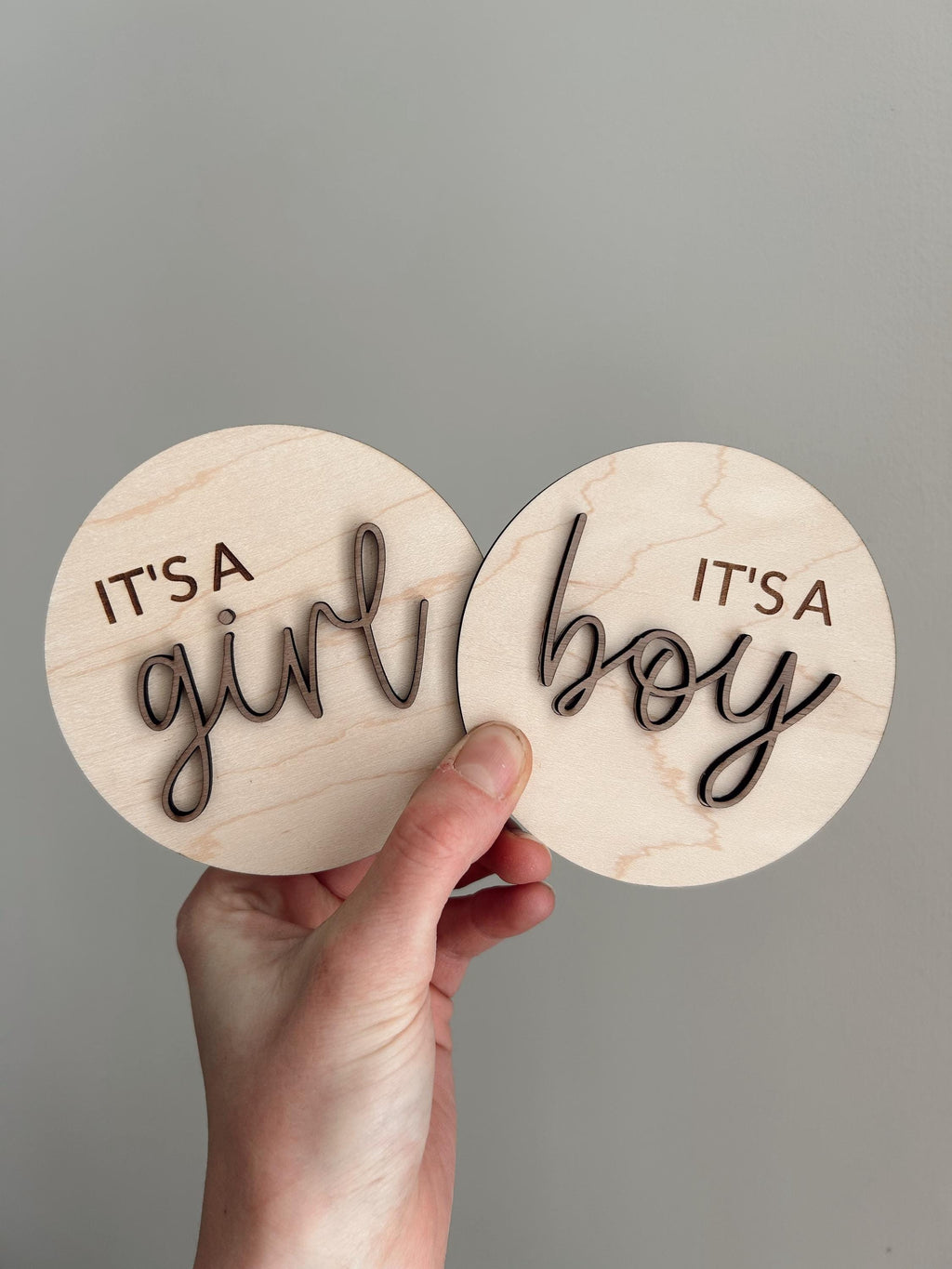 Surprise 3D Gender Reveal Announcement Sign