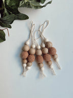 Crochet Clay and Wood Icicle Ornament