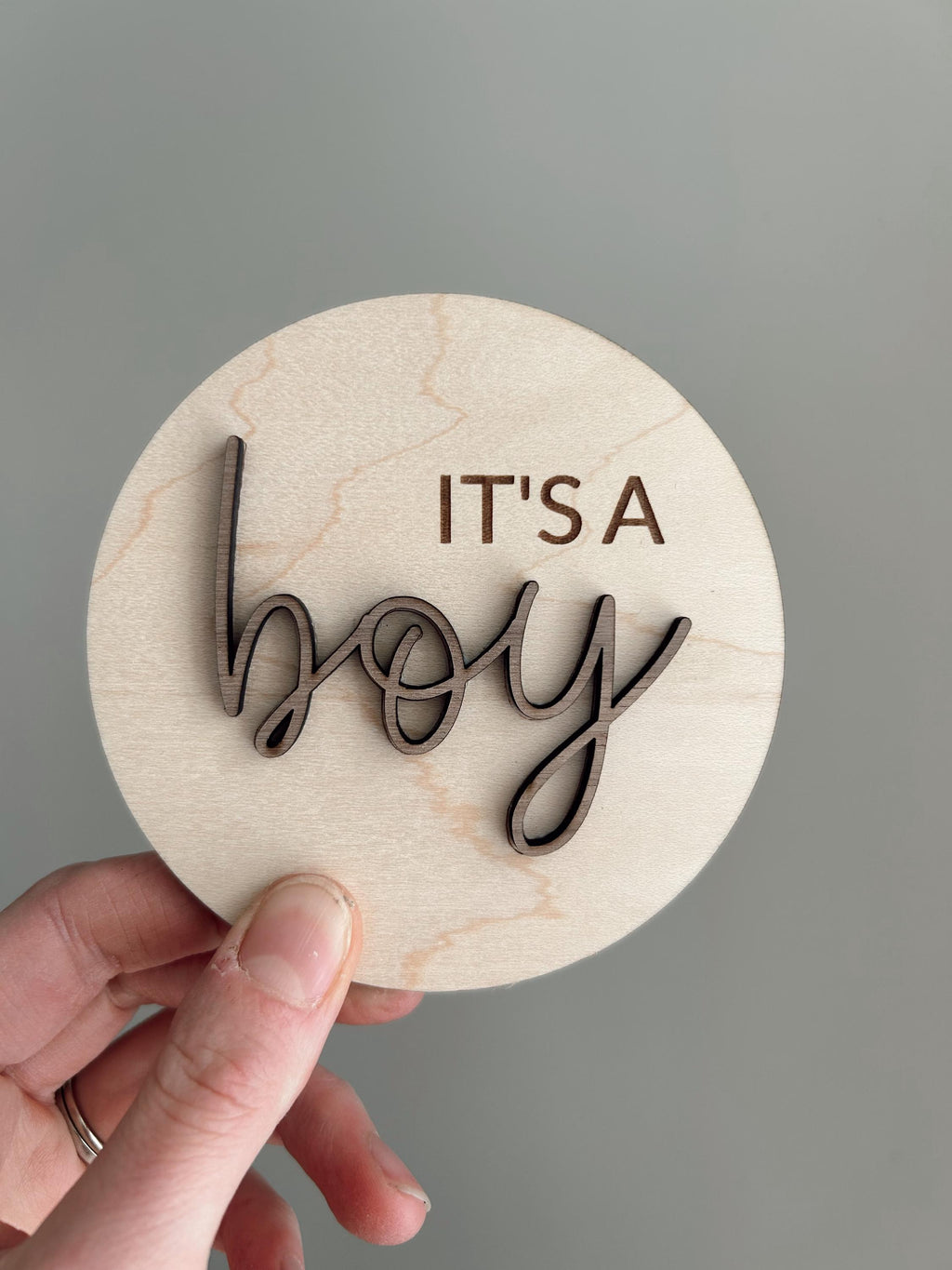 Surprise 3D Gender Reveal Announcement Sign