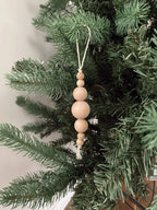 Maple Wood Icicle Christmas Ornament