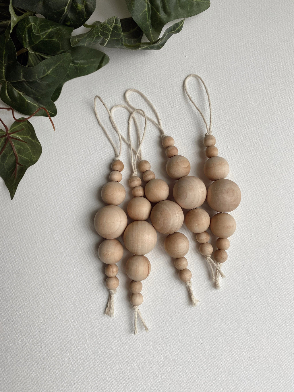 Maple Wood Icicle Christmas Ornament